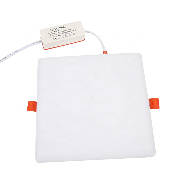 Recessed Mounted Indoor Lighting Round Aluminum PP 9w 18w 24w SMD LED Ceiling Led Panel Light
