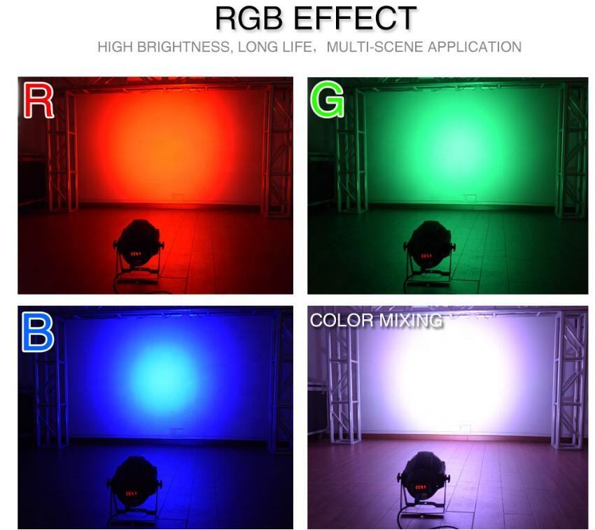 Aluminum 54x3W RGB 3IN1 RGBW Die Casting Indoor 8 Channel LED Par Can Stage Light