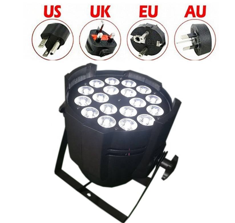 Pro Dmx RGBWA UV 6in1 18x18W Wash Par64 Can Led Par Light With Factory Price