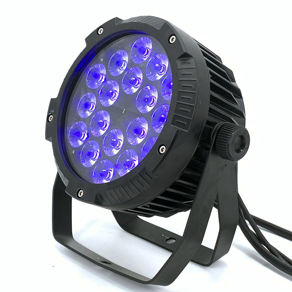 1818W RGBWA UV 5in1 6in1 IP65 LED Par Can Waterproof 18x18W RGBW Quad Par 64 Can Outdoor 1810W LED Par