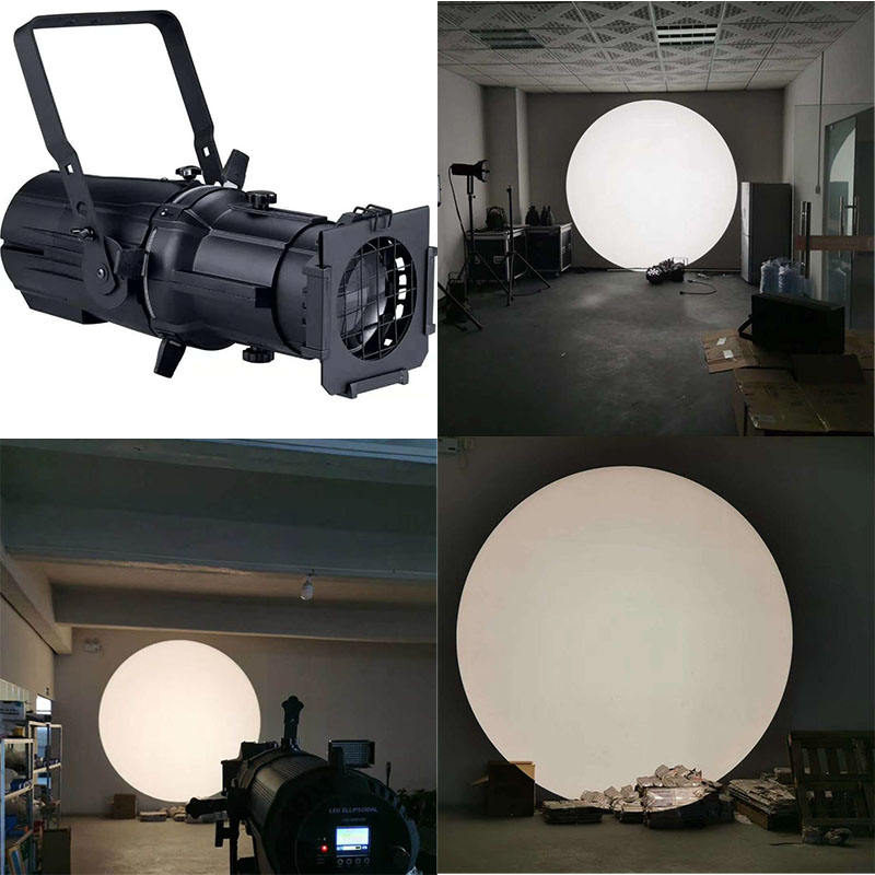 200W Cold Warm 3200K6500K White COB LED Profile Ellipsoidal Theatrical Studio Gobo Leko Spot Light