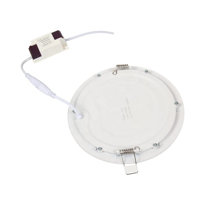 Factory Price 85-265V Ceiling Recessed Round Square Ultra Silm 3W 6W 9W 12W 15W 18W LED Panel Light