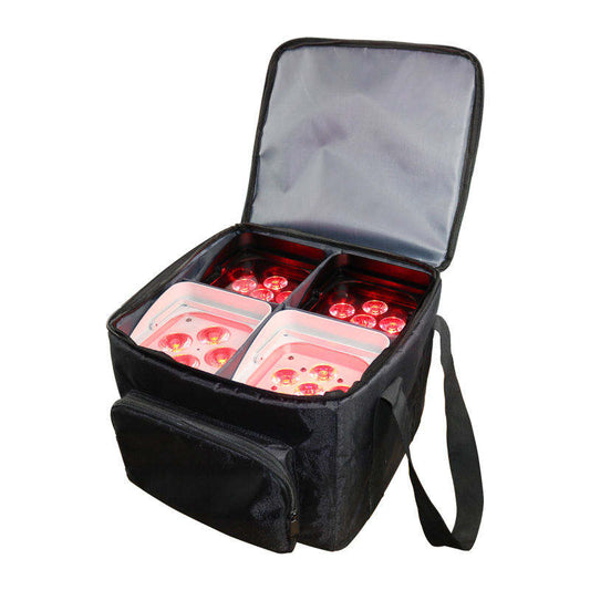 High Quality 6x18w 4x18w LED Battery Wifi Wireless Uplights 4in1 Travel Bag Soft Case