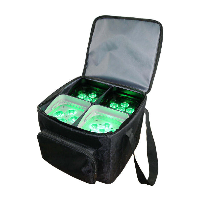 High Quality 6x18w 4x18w LED Battery Wifi Wireless Uplights 4in1 Travel Bag Soft Case