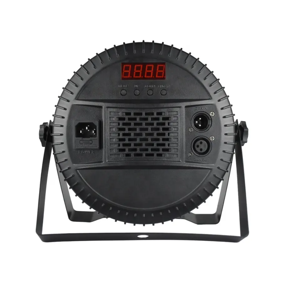 New Coming Mini Flat 18x6W RGBWA UV 6in1 LED Par Can Lights DMX512 Stage Lighting for Church DJ Party Bar Show