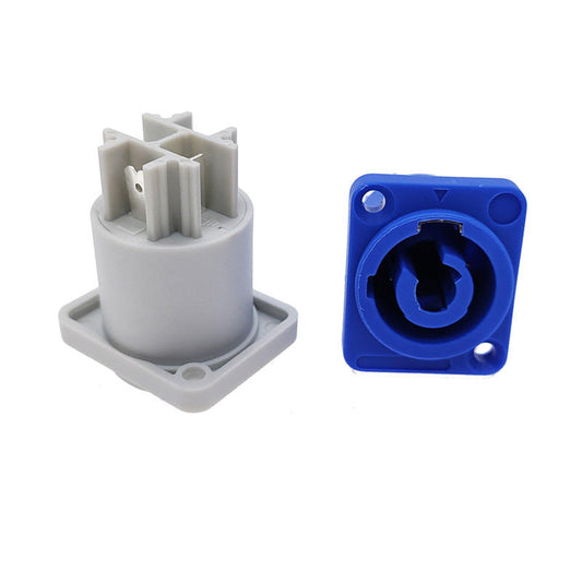 Stage Light LED Power Cable Plug Socket XLR 20A 3 Pin Panel Professional Audio Power Plug Connector
