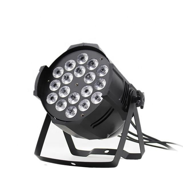 Pro Dmx RGBWA UV 6in1 18x18W Wash Par64 Can Led Par Light With Factory Price