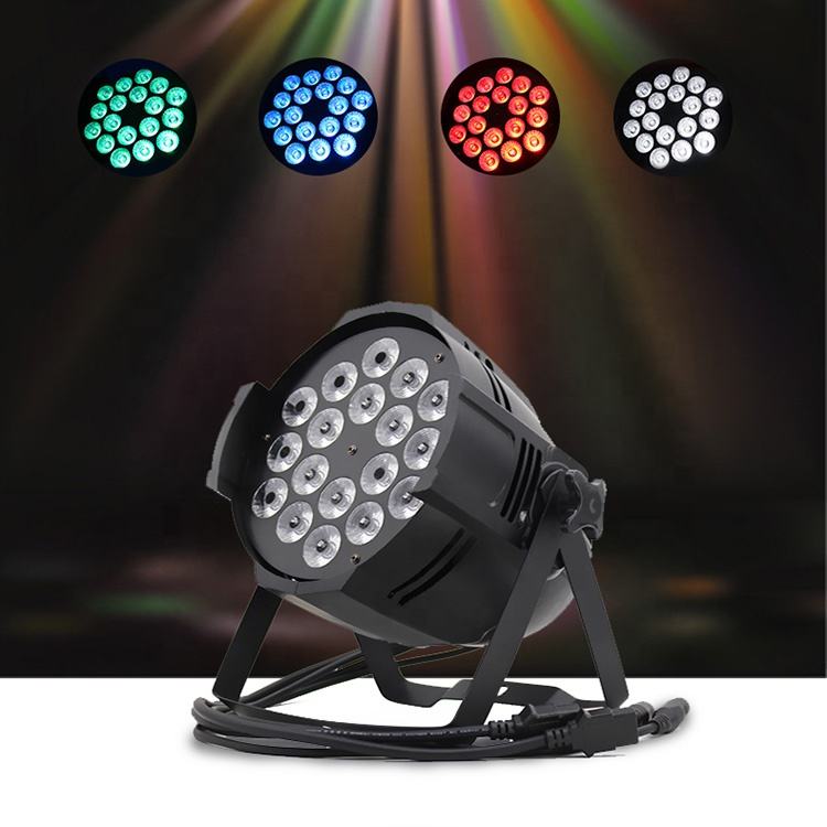 Pro Dmx RGBWA UV 6in1 18x18W Wash Par64 Can Led Par Light With Factory Price