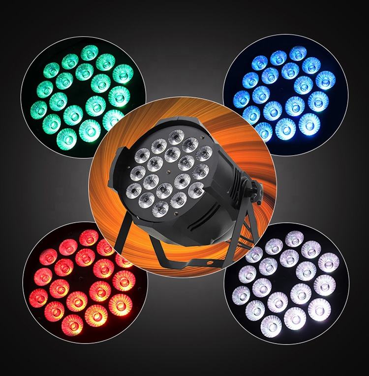 Pro Dmx RGBWA UV 6in1 18x18W Wash Par64 Can Led Par Light With Factory Price